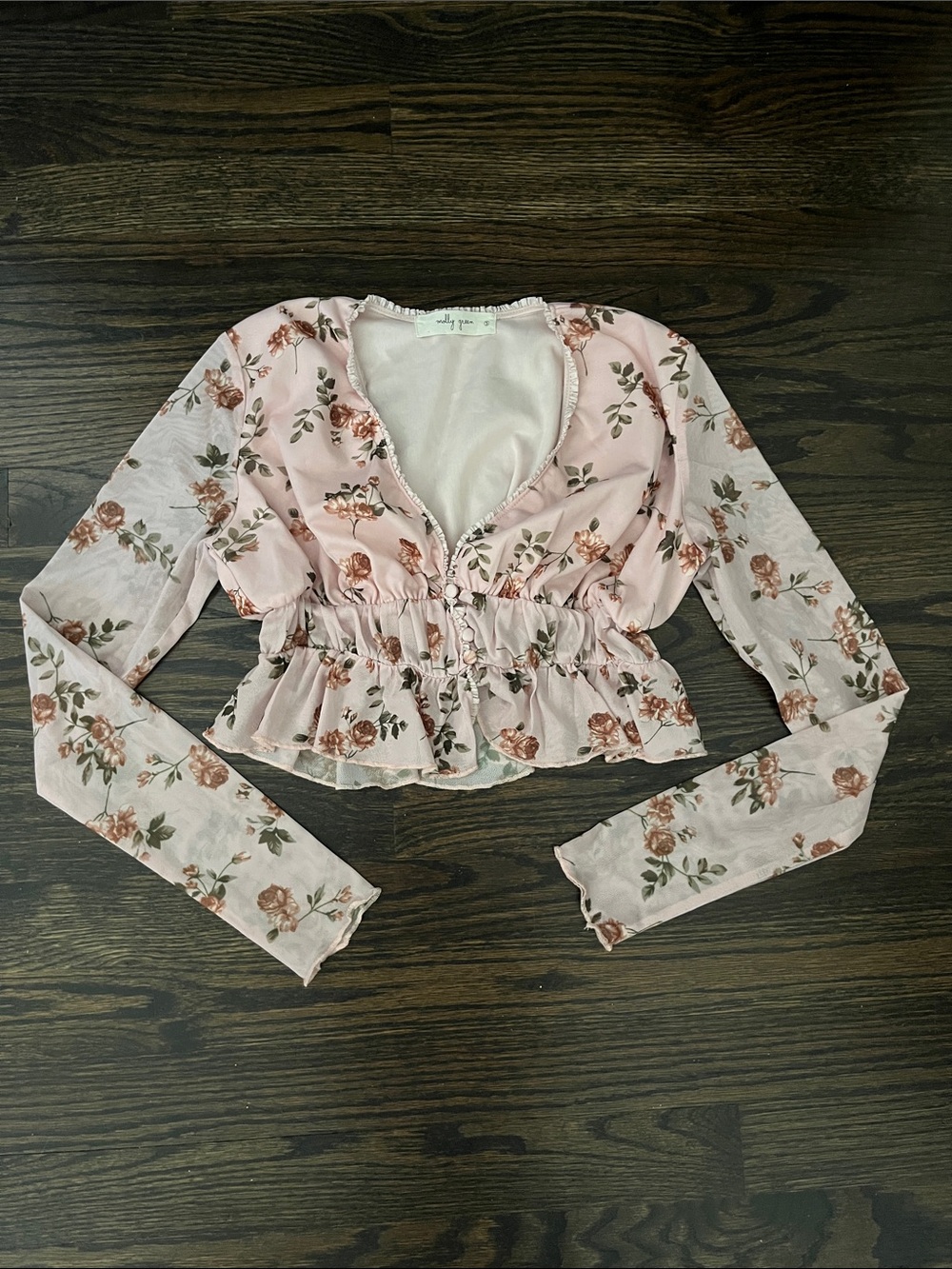 Molly Green Crop Top size S